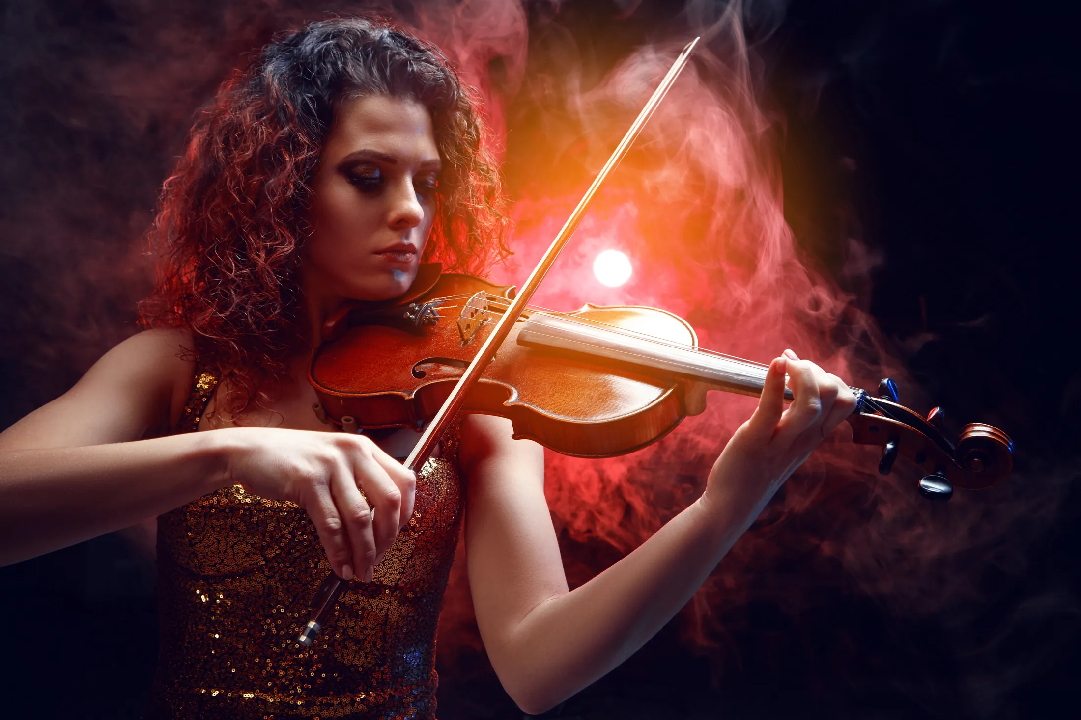 Violoniste en performance